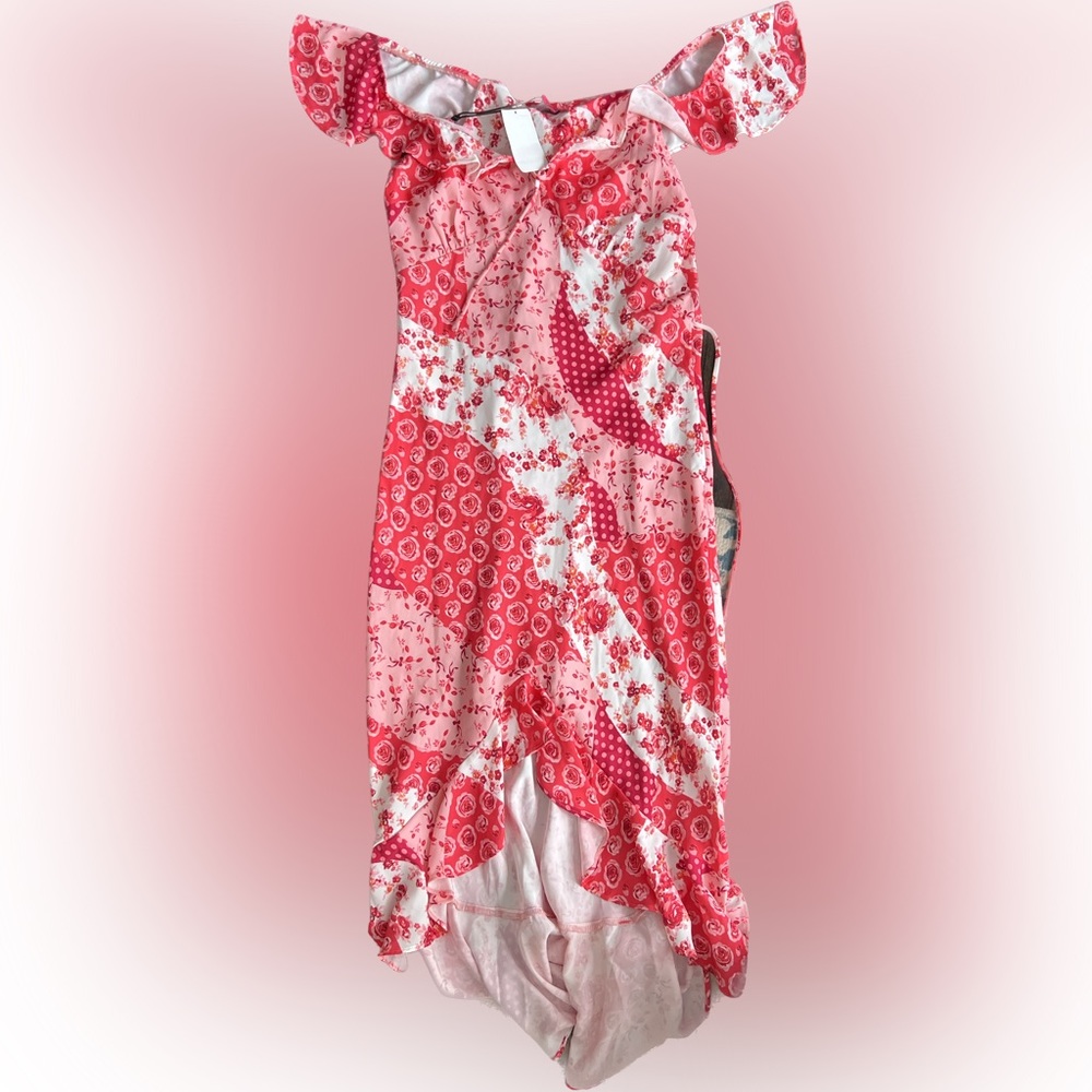 Betsey Johnson Pink Floral Pattern Dress